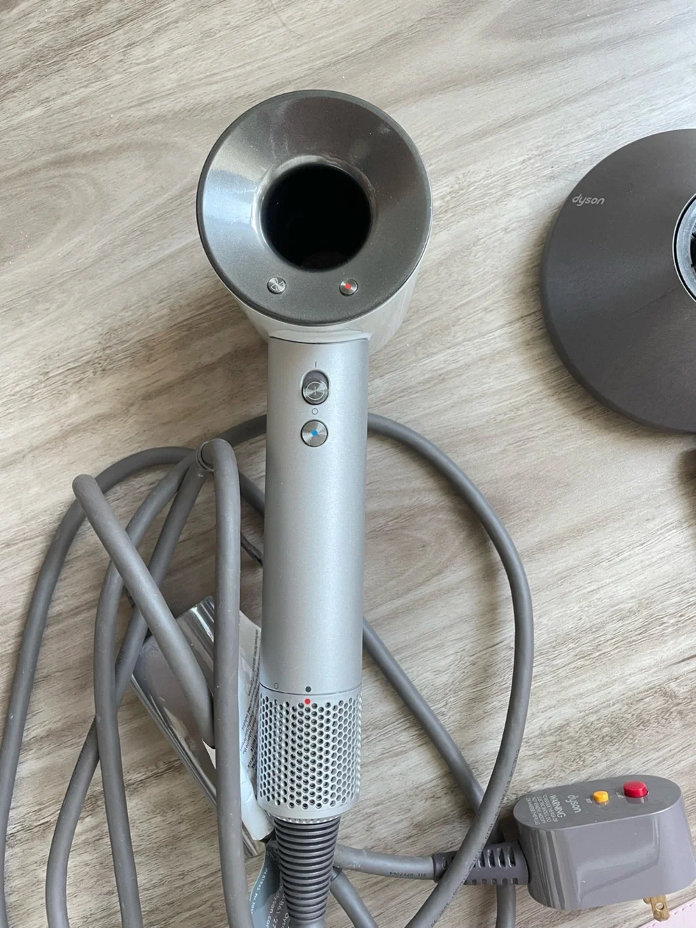 Dyson Hair Dryer with Travel Case - Silver/white